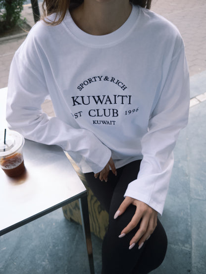 LOGO LONG SLEEVE T-SHIRT - WHITE
