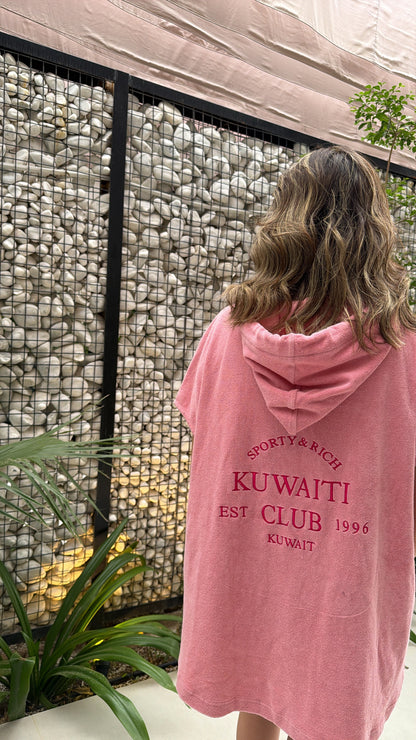 Kuwaiticlub towelling beach cover up🌴🌊