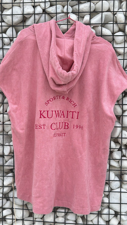 Kuwaiticlub towelling beach cover up🌴🌊