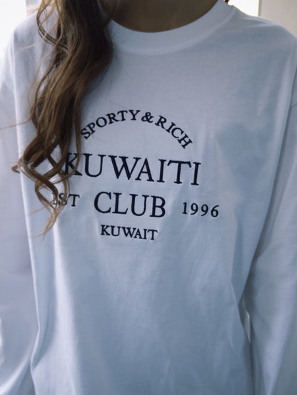 LOGO LONG SLEEVE T-SHIRT - WHITE