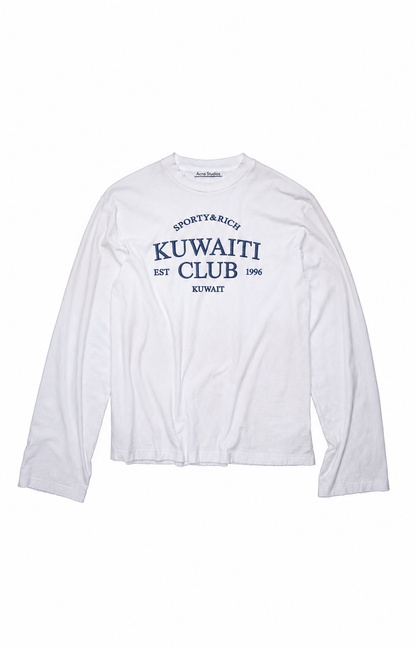 LOGO LONG SLEEVE T-SHIRT - WHITE