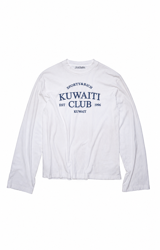 LOGO LONG SLEEVE T-SHIRT - WHITE